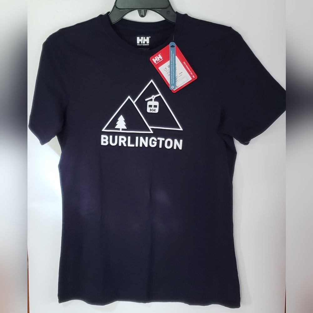 NWT Helly Hansen HH City Tee Women's Navy Blue T Shirt Size Medium